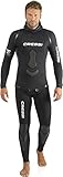 Cressi Apnea Complete Wetsuit - Kompletter Tauchanzug in Soft Neopren, erhältlich in Stärken von 3.5/5/7 mm, Schwarz, S/2 (3.5 mm)