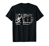 American Football Flagge Footballer Vintage Rugby Ball T-Shirt