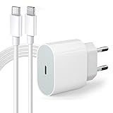 iPhone Schnellladekabel mit Netzteil, iPhone Schnellladegerät, 20W iPhone Ladegerät mit iPhone Ladekabel 1M, USB C Ladestecker Netzstecker Kompatibel mit iPhone 14/12/13/11/Pro/Max/SE/XR/XS/X/8