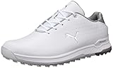 PUMA Herren PROADAPT ALPHACAT Leather Golfschuh, White Silver, 43 EU