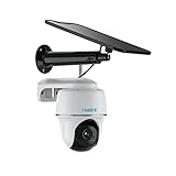 Reolink 2K 4MP PTZ Solar Überwachungskamera Aussen Akku, 360°/140° Pan Tilt WLAN IP Kamera Outdoor mit 2,4/5GHz WiFi, Personen-/Autoerkennung, PIR-Bewegungsmelder, 2-Wege-Audio, Argus PT+Solarpanel