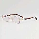 XYNH Lesebrille Hd Anti-Blue Light Diamond Cut Edge rahmenlose Leser Brillen