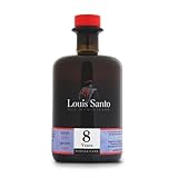 Louis Santo - Premium Single Cask Rum 8 Jahre (40% Vol.) | Cognac Cask Finish | Neue Abfüllung | Aus Zuckerrohrsaft | Ohne künstliche Aromen & ohne Zucker