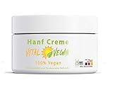 Hanföl Creme Naturkosmetik Hanf Öl - 100% Vegan 150ml Hanfsalbe Cannabis Sativa Öl in DAC Basicreme in Apothekerqualität– CBD THC frei - Vegan