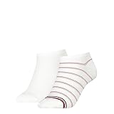 Tommy Hilfiger Damen Tommy Hilfiger Preppy Women's Sneaker - Trainer (2 stuks) Socks, Weiß, 39-42 EU