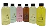 Whirlpool Duft 6 x 500ml - Cuba Sunset, Eukalyptus, Jasmin, Kokos-Vanille, Lemongras und Orange-Citrus - Das exklusive Set von Dufte Momente