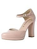 Tamaris Damen 1-1-24401-27, Pumps, Riemchenpumps, Nude patent, 40 EU