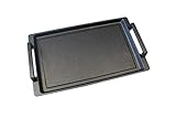 MaxxGoods - Aluminiumguss Grillplatte Teppanyaki (41x24x2,5cm) für Induktion & alle gängigen Herdplatten - Keramikoberfläche - Antihaftversiegelung - Antirutsch - Made in Germany - PFOA Frei