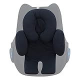 JANABEBE Sitzverkleinerer Antiallergikum Universal Baby 100% Baumwolle (Black Series, 2 Teile)