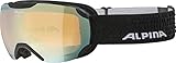 ALPINA Unisex - Erwachsene, PHEOS S Q-LITE Skibrille, black matt, One Size