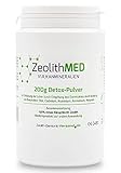 Zeolith Med Detox-Pulver 200 g, von Ärzten empfohlen, Apothekenqualität, Laboranalyse, zur Entgiftung und Entschlackung