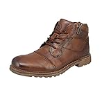 bugatti Herren 321A0U343200-6300 Vittore Schnürboots Nappaleder Used-Look robust, Groesse 43, braun Stiefel, Cognac, EU