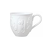 Villeroy und Boch - Toy’s Delight Royal Classic Becher mit Henkel, große Tasse mit Reliefmuster, Premium Porzellan, 0,5 L, weiß, 1 Stück (1er Pack)