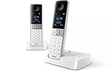 Philips D6352W Twin DECT Schnurlostelefon mit Anrufbeantworter