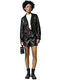 ONLY Damen Kunstlederjacke Gemma Faux 15153079 Black 36