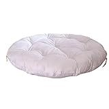 KRUPTI Papasansessel Kissen,Papasan-Stuhlkissen,Papasan-Kissen papasansessel Papasan Sessel Wasserdichtes Schaukelstuhlkissen im Freien, extra großes bequemes Sitzkiss(Size:90x90cm,Color:Weiß)