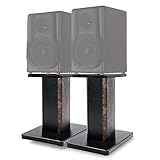 BQKOZFIN Lautsprecherständer 40 cm hoher Boxenständer Holz, 2er-Set, Speaker Stand geeignet für Regallautsprecher | HiFi und Heimkino Surround Sound, Verbessertes Audio-Hörerlebnis