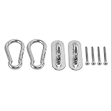 Oikabio HäNgematten Haken Heavy Duty Yoga Hanging Kit Edelstahl Polster Decken Kleider BüGel Karabiner Haken