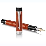 Parker Duofold Classic Füller | Big Red Vintage | Größe Centennial | feine Feder aus Massivgold | schwarze Tinte und Konverter | Geschenkbox