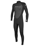 O'Neill Herren Reactor Ii 3/2mm Back Zip Full Wetsuit, Black/Black, L EU