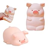 VARKAGE 2 Stück Anti Stress Schwein Spielzeug Pu, Schwein Zum Schlagen, Stressabbau Quetschspielzeug Lustiges Anti Stress Piggy Squeeze Toy Dekompressions Schwein Geschenke für Erwachsene