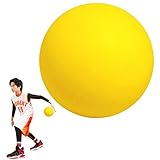 Weicher Ball für Klassenzimmer,Unbeschichteter Schaumstoffball mit hoher Dichte und Dämpfer - Soft Mute Basketball Foam Ball Spong Bouncy Ball Indoor Sporttraining Spielzeug für 3-6 Jahre alte