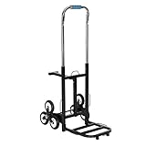 BALLSHOP Transportkarre Klappbar 200kg mit Teleskopgriff Treppensteiger Sackkarre Treppensackkarre Treppenkarre Faltbar 6 Rad Handkarre für Haushalt Camping Garten