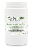 ZeoBent MED Detox-Pulver ultrafein 120 g, von Ärzten empfohlen, Apothekenqualität, Laboranalyse, zur Entgiftung und Entschlackung