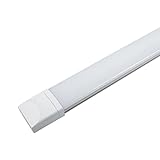 2er Flache LED Feuchtraumleuchte 60cm 18W Ultraslim | Tageslicht 4000k 1400 Lumen | IP65 Wasserfest für Einsatz im Aussenbereich geeignet | Keller, Werkstatt, Hobbyraum