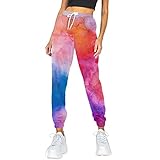 min-bmao Leggings Damen Sporthose Mode Gedruckt Yogahose Fitnesshose Slim Fit Hohe Taille Blickdicht Sportleggins Laufhose Jogginghose Passend für Sport Laufen Yoga Fitness Training