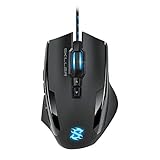 Sharkoon Skiller SGM1 Gaming Maus mit Makrotasten (10800 DPI, RGB-Beleuchtung, 12 Tasten, Weight-Tuning-System und Software) schwarz