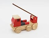 Feuerwehrauto 11 cm Feuerwehr Feuerwehrauto Feuerwehrwagen - Holzspielzeug – Holzauto– Holz Feuerwehrauto Truck Laster 🇩🇪Made in Germany🇩🇪 Buchenholz, Holzspielzeug