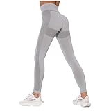 Damen Jogginghose Lange Sporthose Loose Fit Trainingshose mit Kordelzug und Taschen, Baumwolle Freizeithosen Streifen Sweathose