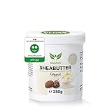 NaturaForte Sheabutter unraffiniert & kaltgepresst 250g – Naturreine Kosmetik Körperbutter, vegan, parfümfrei, feuchtigkeitsspendend & rückfettend, für alle Hauttypen