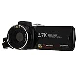 2,7K-Videokamera, Digitaler Nachtsicht-Camcorder mit 3IPS-Touchscreen, 18-fachem Digitalzoom, 48MP-Vlogging-Kamera für YouTube, Kindervideokamera mit Fernbedienung, LED-Fülllicht