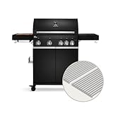 Big Fred | 4-Brenner Gasgrill Deluxe Modell 2021 Edelstahl Grillroste