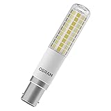 OSRAM LED Superstar Special T SLIM, Dimmbare schlanke LED-Spezial Lampe, B15d Sockel, Warmweiß (2700K), Ersatz für herkömmliche 75W-Leuchtmittel, 1er-Pack