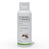 RepellShield - Natürliche Mücken Lotion für milden Mückenschutz als Mittel gegen Mücken, Milde Anti Mücken Lotion gegen schlaflose Nächte als optimaler Moskitoschutz, Anti Mückenstich Lotion - 100ml