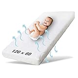 Ehrenkind® Babymatratze Pur | Babymatratze 60x120cm | Matratze 120x60 aus hochwertigem Schaum und Hygienebezug