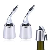 Flaschenverschluss Universal Vakuum 2pcs Flaschenstöpsel Sekt,Wiederverwendbarer Flaschenverschluss Wein Edelstahl,Keine Lecks Sektverschluss Flaschenverschluss Zum Frischhalten Von Wein