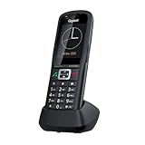 GigasetGigaset R700H PRO – Schnurloses Business DECT-Telefon mit großem Farbdisplay - stoßfestes Gehäuse - Wasserabweisend und Staubsicher IP65 - brillante Audioqualität - optische Rufanzeige, schwarz