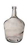 INNA-Glas Ballonvase ILINCA, Taupe-klar, 24cm, Ø16cm, 2 L - Glasballon