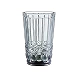 KIZQYN Wassergläser Bunte Trinkgläser Glasgeprägte Weinbecher Hitzebeständige Wassertasse Kreative Weingläser Gerade Trinken Becher for Party Trinkgläser Gläser/Wassergläser (Color : L)