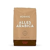 J. Hornig Kaffeebohnen Alles Arabica, 100% Arabica, 500g, reichhaltiges Aroma, für Filterkaffeemaschine und French Press, ganze Bohne