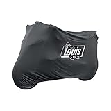 Louis Indoor Motorrad Abdeckplane Stretch, Atmungsaktiv, Reißfest, Frostbeständig, Lackschonend, Schutz vor Staub & Schmutz, Elastisch & Anpassungsfähig, Rundum Gummizug, XL-XXL