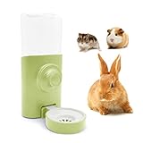 BEAUTYBIGBANG Kaninchen Automatischer Wasserspender Hängender Haustier-Futtertrichter für Käfig, externer Futtertrichter für Hamster Ratten Meerschweinchen Frettchen Kaninchen Kleintiere (Grün)