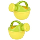 NUOBESTY 2Pcs Kunststoff Gießkanne Kinder Gießkanne Kann Baby Bad Spielzeug Strand Spielzeug für Baby Kleinkinder Kinder Zufällige Farbe