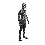 AMIMES Halloween Kostüm Erstaunlich Spiderman Erwachsene Kinder Schwarz-feste Bodysuit Anzug-Thema-Partei Super Hero Kostüm (Color : Black, Size : Adult XXL)