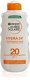 Garnier Ambre Solaire Sonnencreme/Feuchtigkeitsspendende Sonnenschutz-Milch LSF 20 (1 x 200 ml)