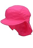 Sterntaler Mädchen Pet met klep M. nekbescherming M tze, Rosa (Magenta 745), 53 EU